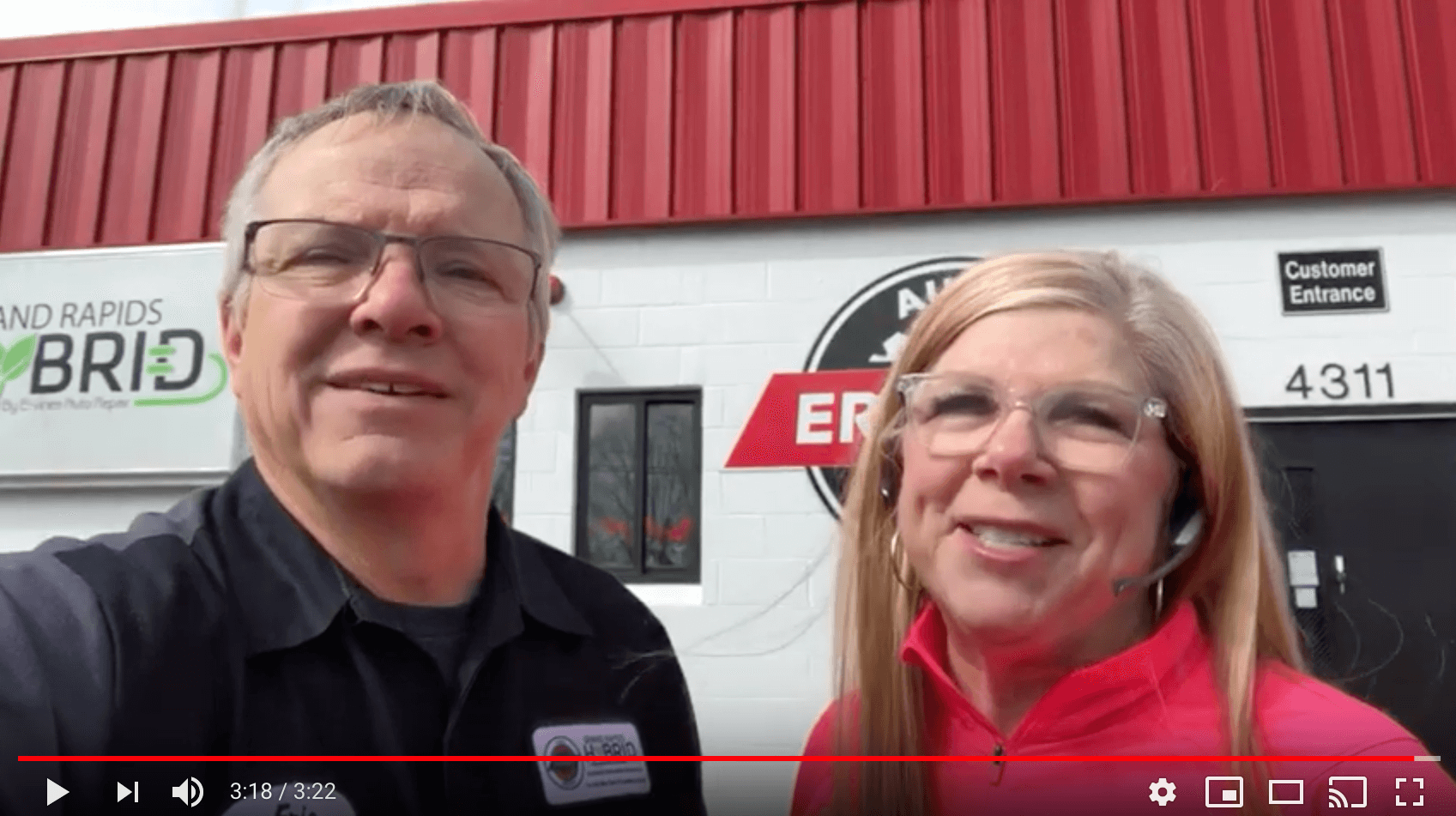 Ervine's Auto Repair co-owners Eric and Jamie Carlson